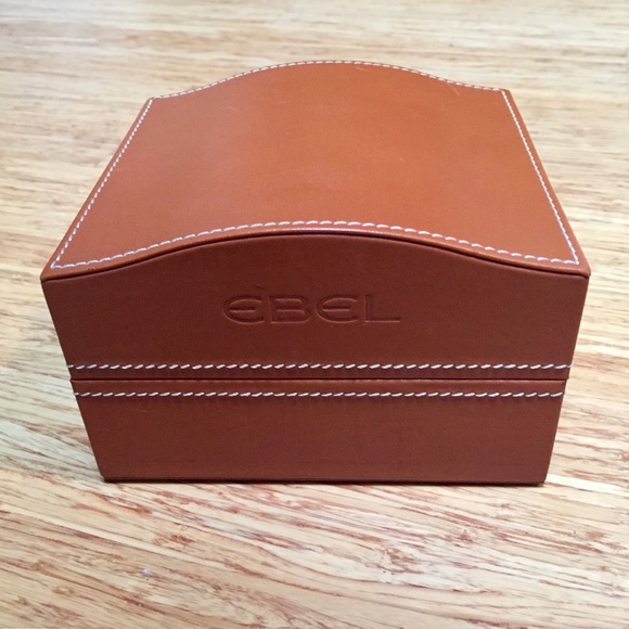 EBEL Luxurious Tan Watch Box W/Suede Lining - Picture 1 of 11